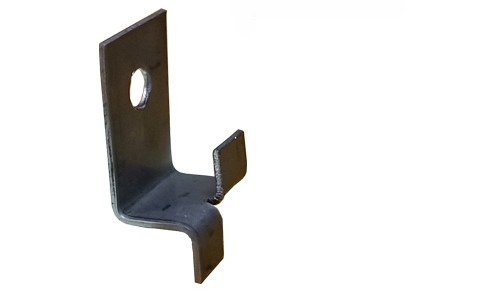 Weston Company 1" 16 Gauge Stainless Steel Thin Profile Split Tail Stone Anchor with 1/2" Split